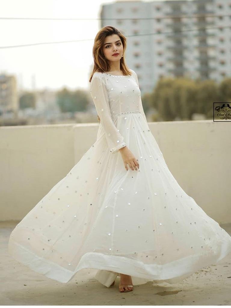 Shop the Isabelle Angel Sleeve Empire Dress White | Selfie Leslie